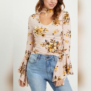 Floral Print Women's Top *New With Tags*