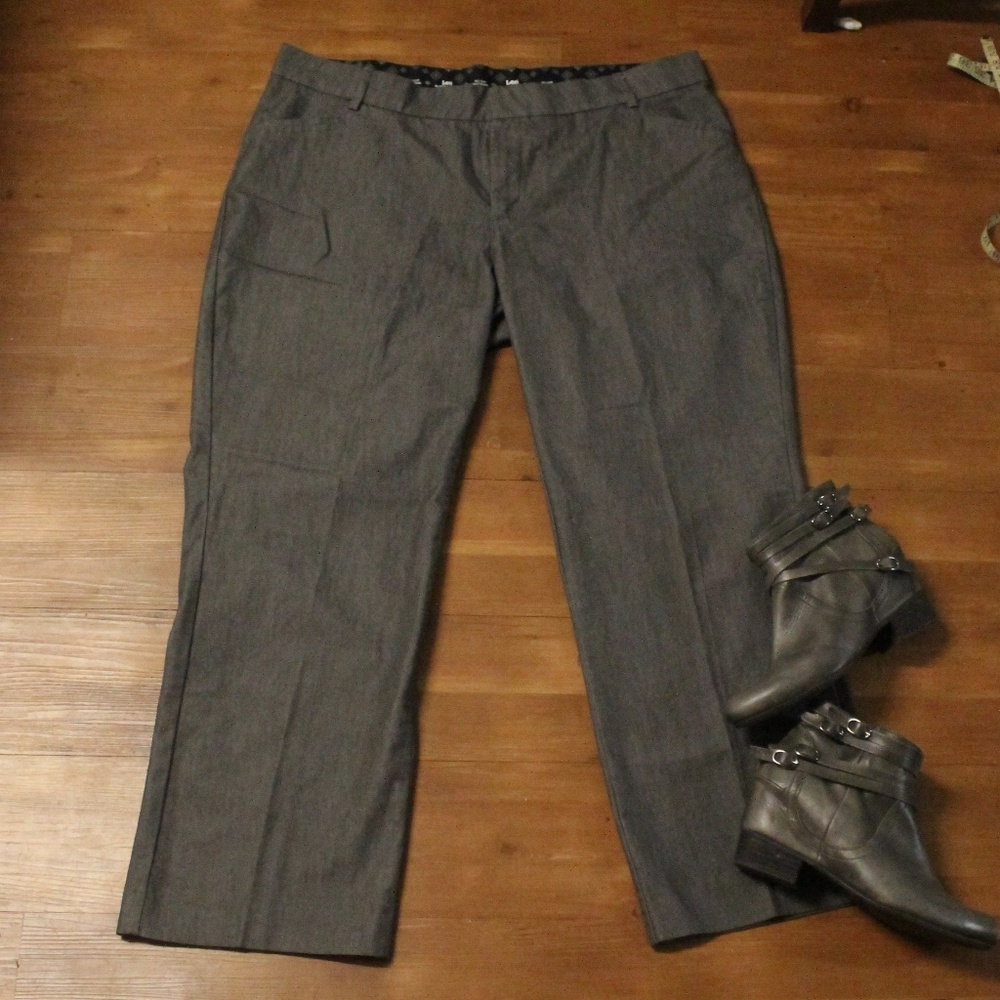 Lee Platinum Label dark gray trouser size 20W