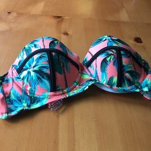NWOT Tropical swim top