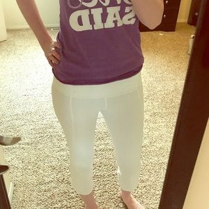Lululemon white crops
