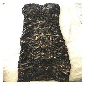 Black and gold cocktail dress size M