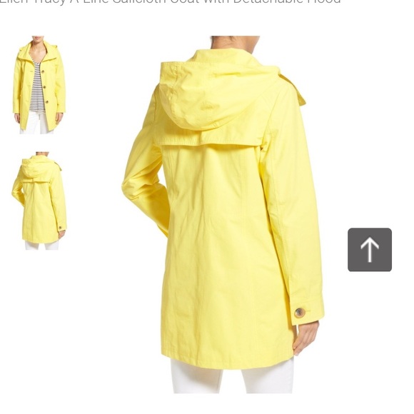 Ellen Tracy Raincoat with hood! - Picture 4 of 4