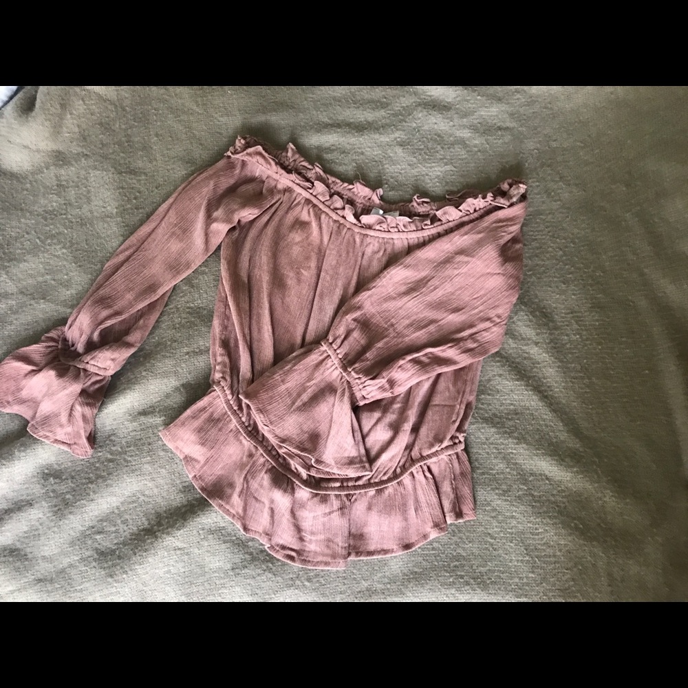 Boho off the shoulder shirt