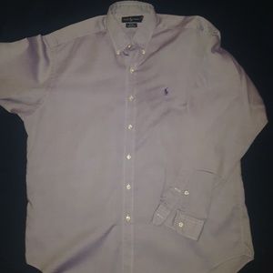 Purple/Lavender Button Up Polo Shirt