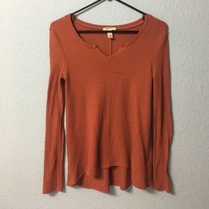 orange long sleeve