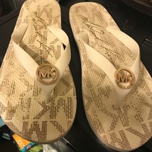 MK Logo Flip Flops