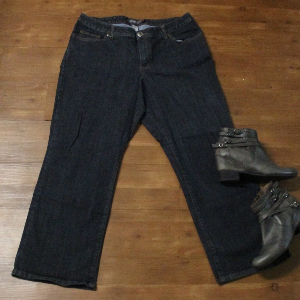 Venezia dark wash jean size 3 (red triangle)