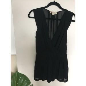 Black Chiffon Romper
