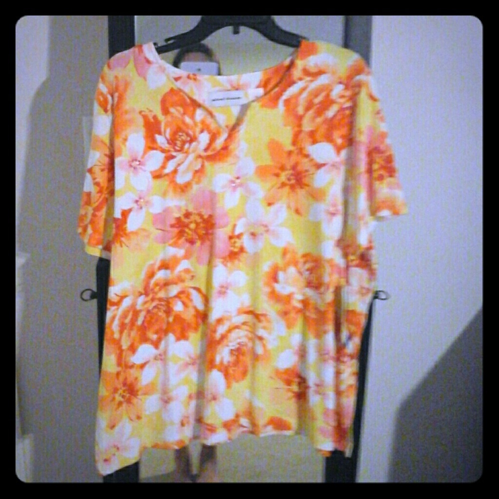 Floral Alfred Dunne top XL