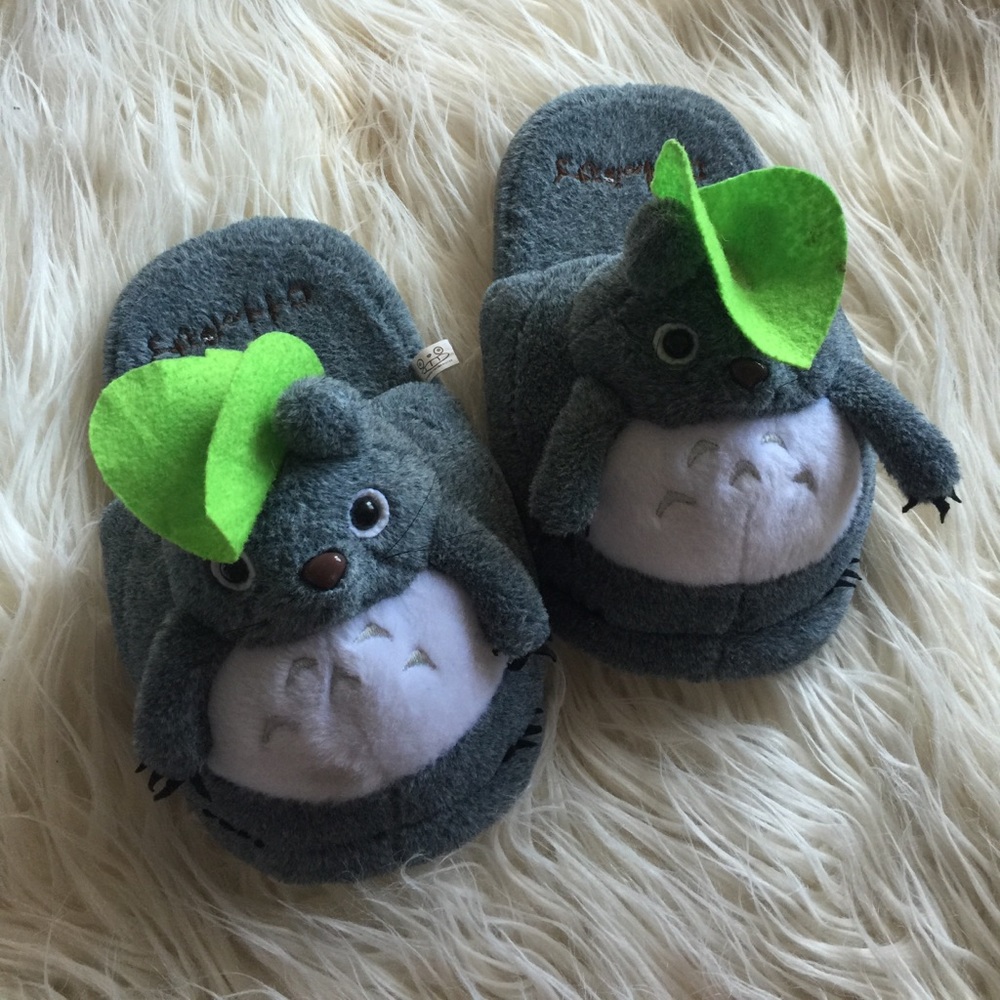 totoro house slippers