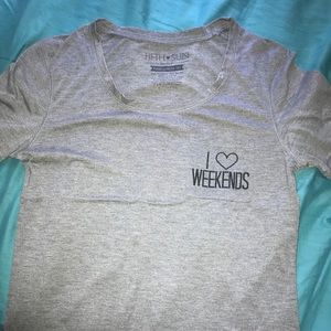 "I ❤️ Weekends" Tee