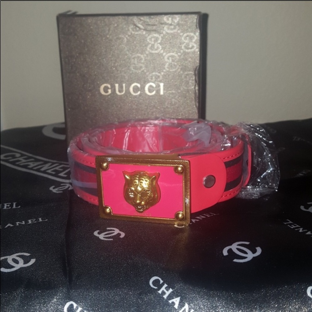 Gucci Lion Gold Belt"