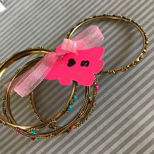 Four bracelet bundle with Hindu influence