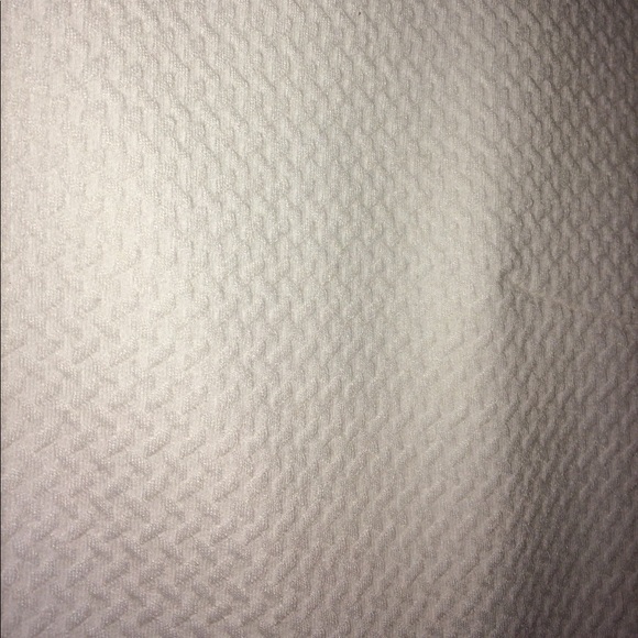 White Knit Peplum Top - Picture 2 of 4