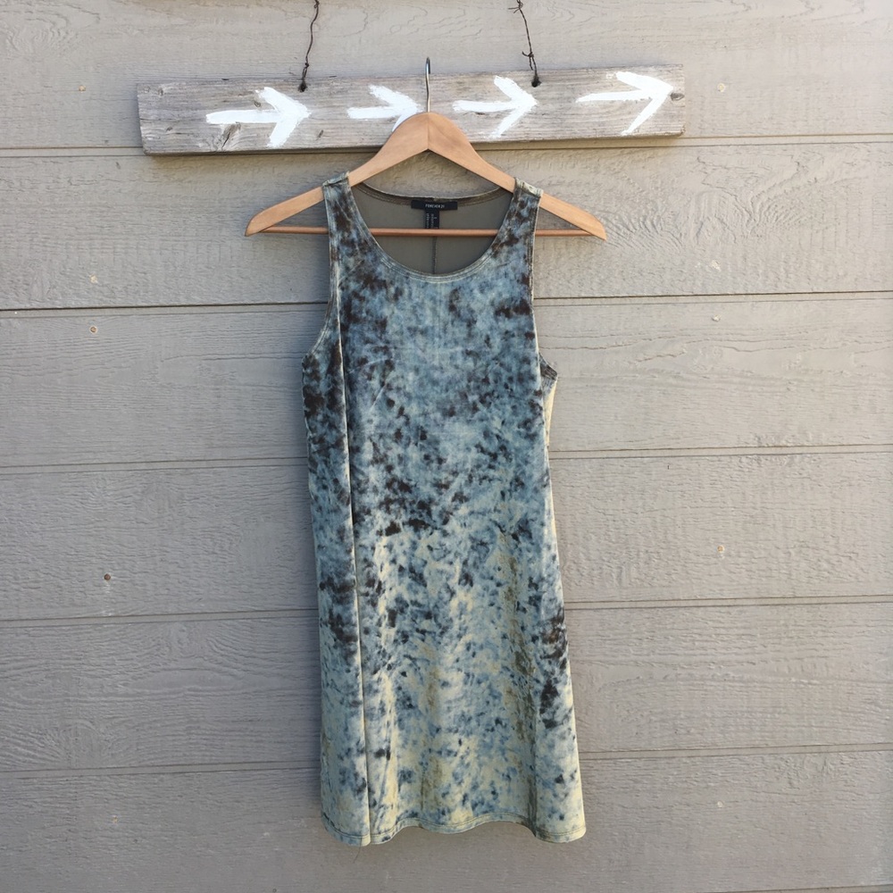 Forest green velvet dress