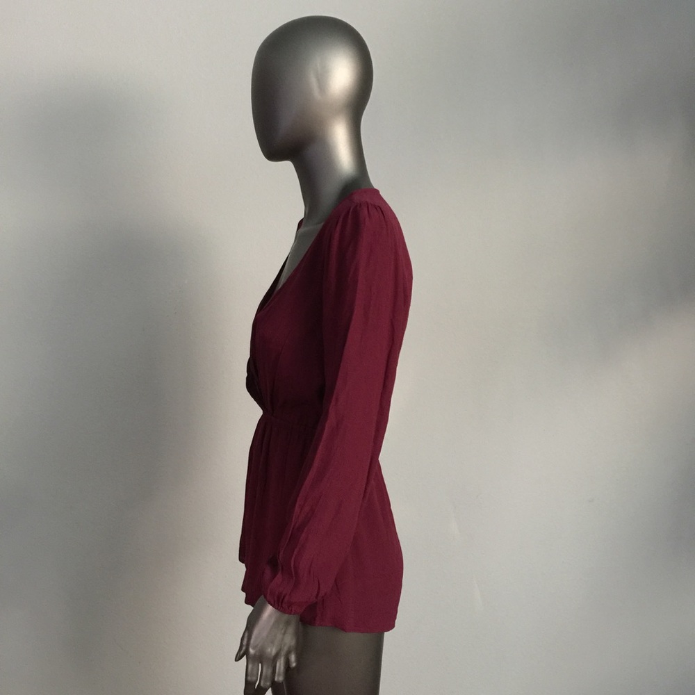 LOVERS + FRIENDS Monday to Friday Romper Wine XS