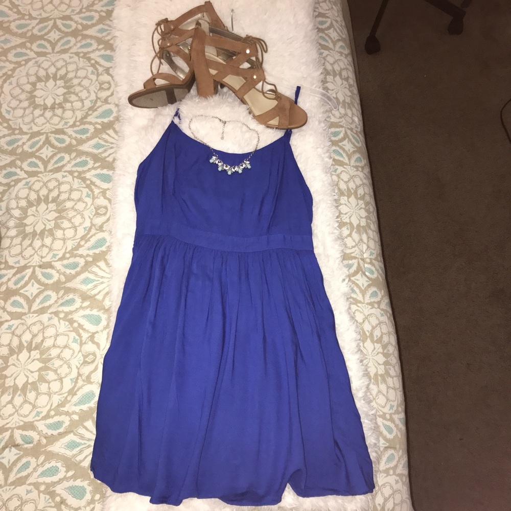 Royal blue dress