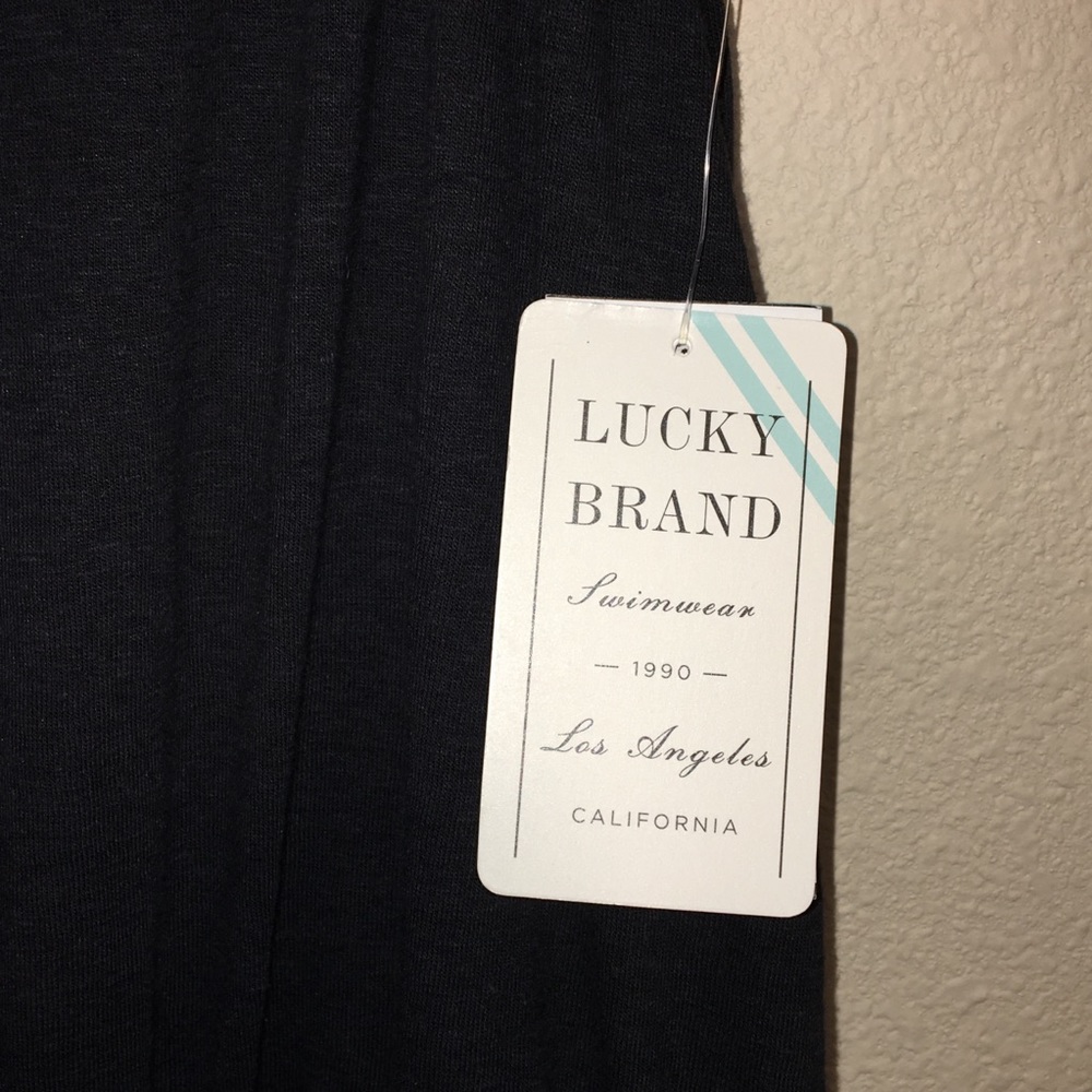NWT Lucky Brand swimwear Love Fiesta romper Black - Picture 8 of 8