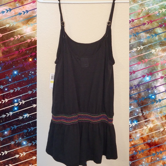 NWT Lucky Brand swimwear Love Fiesta romper Black - Picture 3 of 8