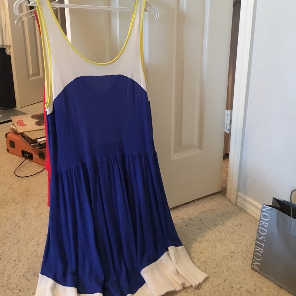 color block dress from boutique