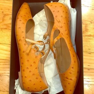 Banana Republic ostrich print flats