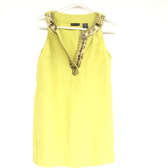 Embellished green tunic dress shirt or coverup - Picture 7 of 7