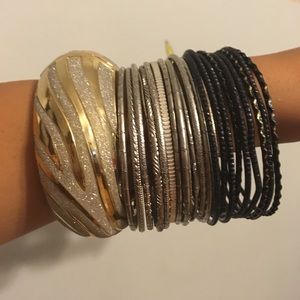 Array of fashion bracelets