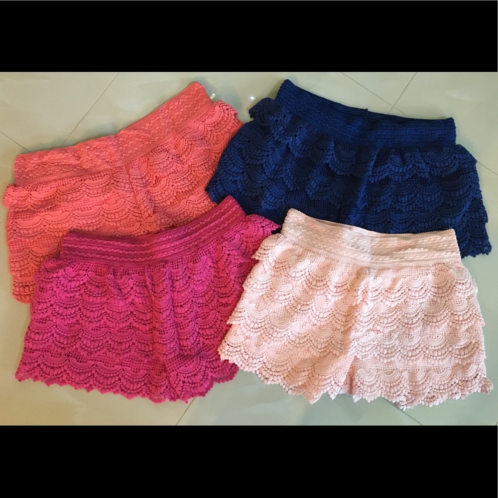 Crochet Shorts (bundle of 4 shorts)