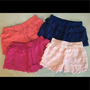 Crochet Shorts (bundle of 4 shorts)