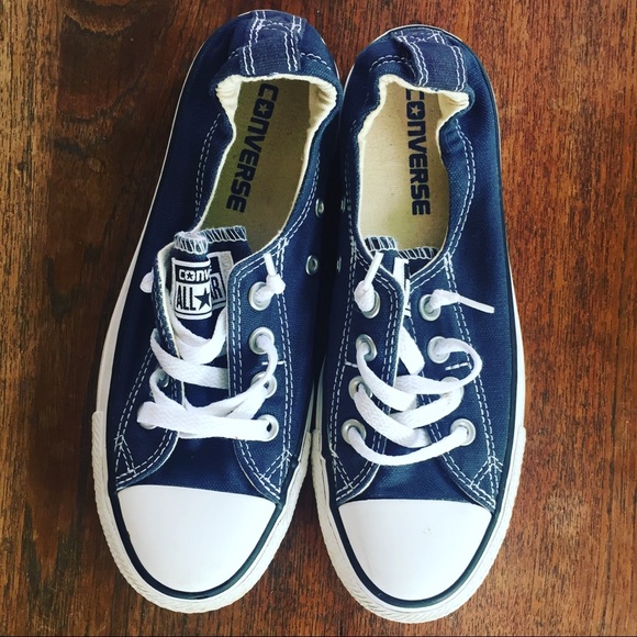 Converse Shoes - Navy Converse All Star Shoreline Slip
