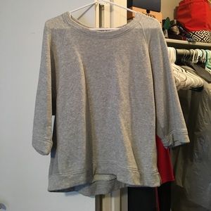 3/4 sleeve sweatshirt