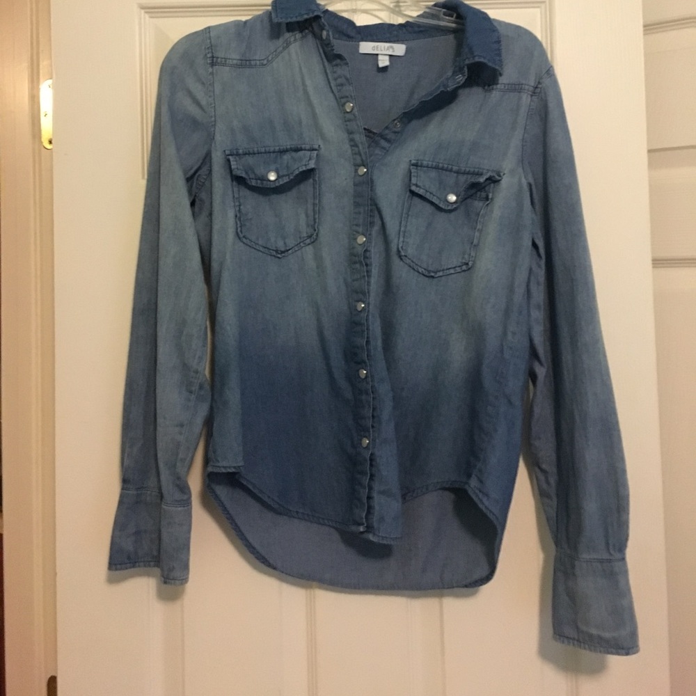 Slight Ombré Denim Shirt