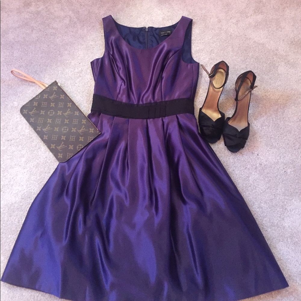 Navy blue cocktail dress BCBG Max & Cleo NWOT