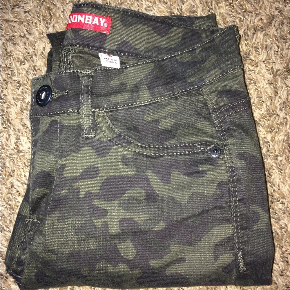 UNIONBAY Camouflage Straight Leg/Skinny Jeans