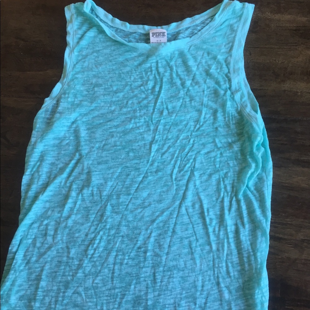VS PINK Tiffany Blue Tank