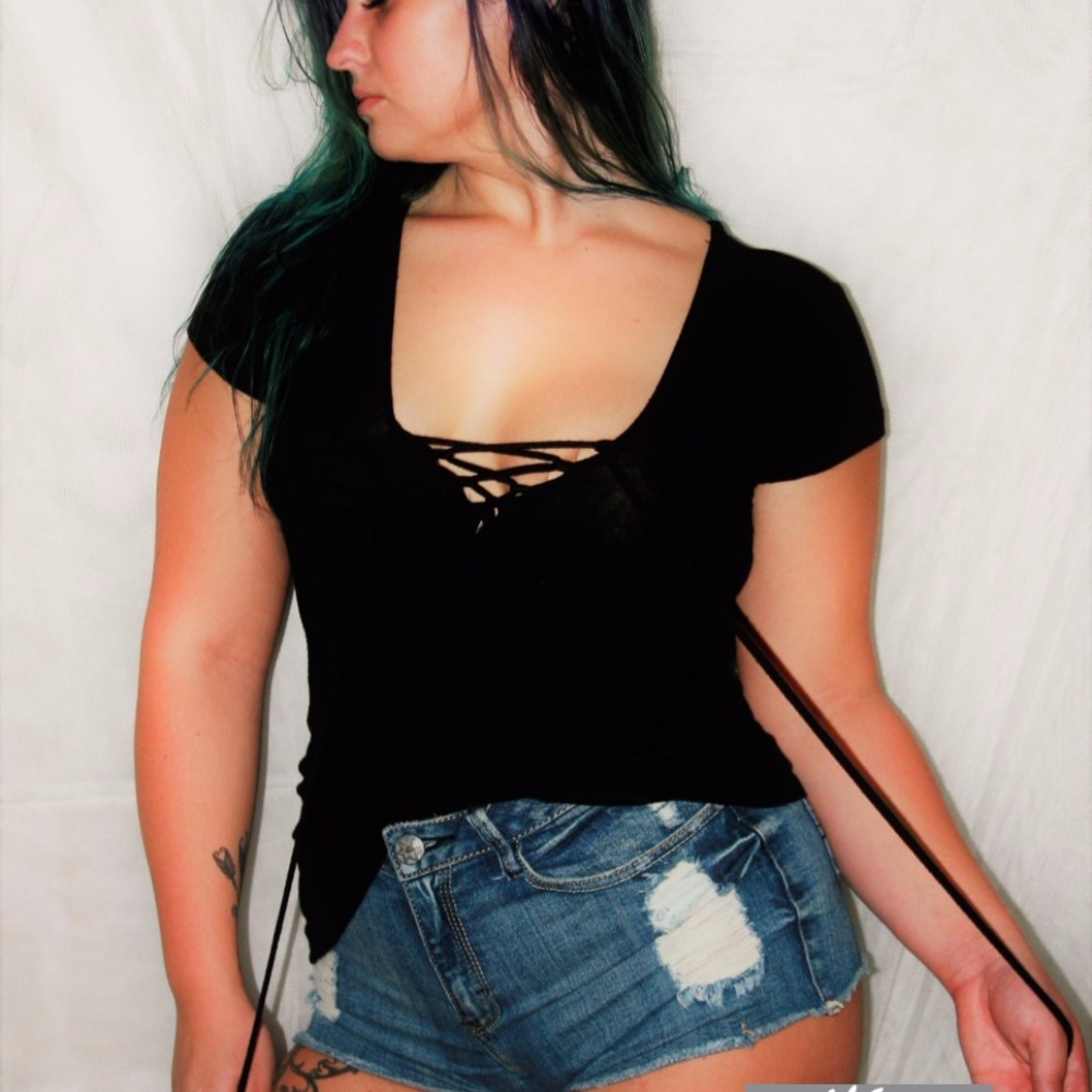 High Waist Denim Shorts