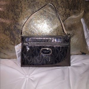 Michael Kors Nickel Wristlet