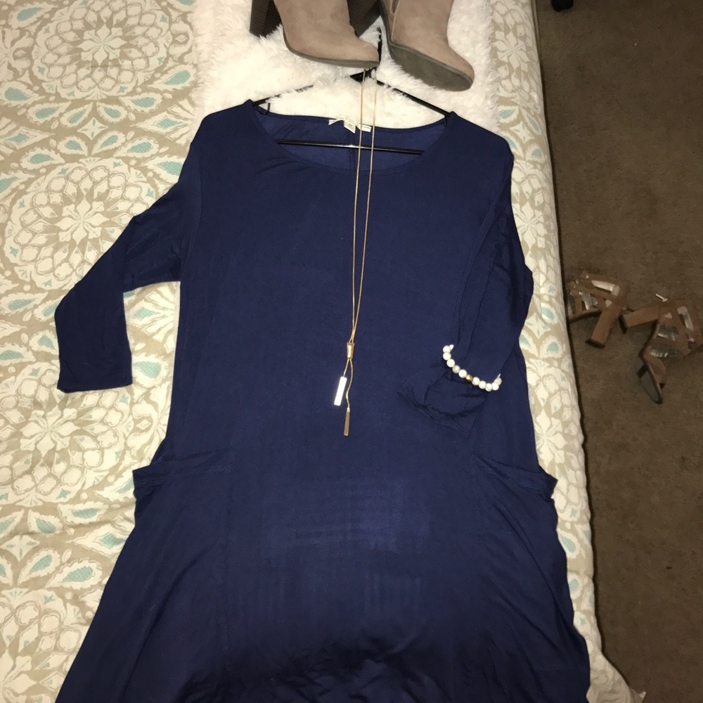Navy blue dress