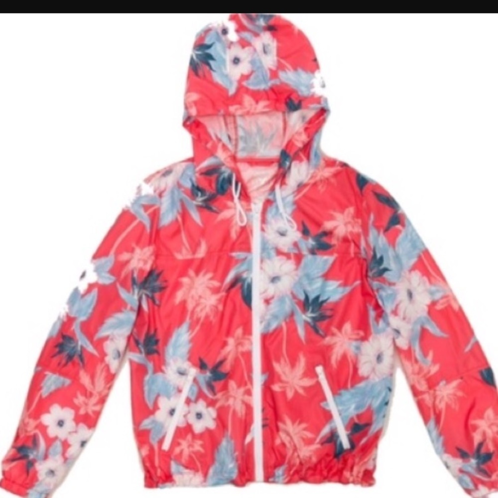 American Eagle Floral windbreaker.