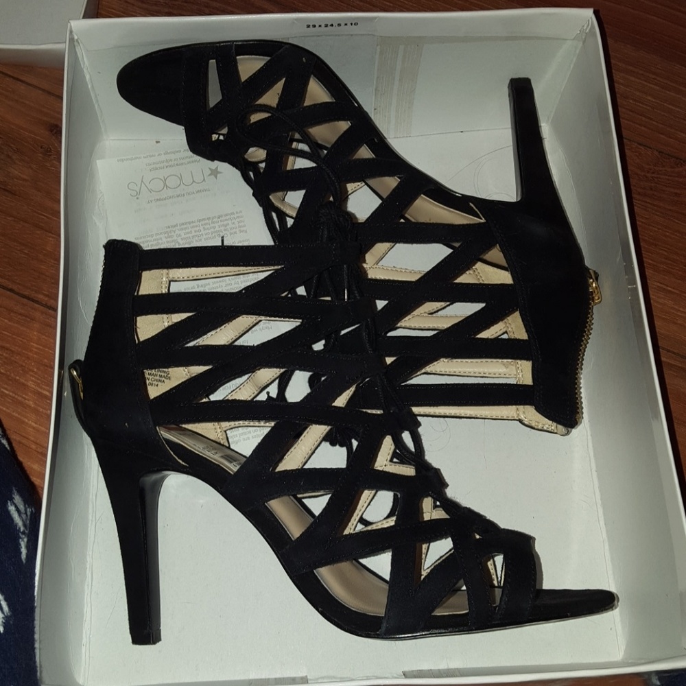Nine West caged heels