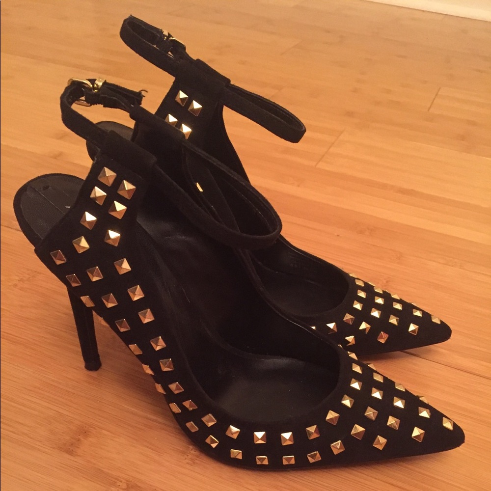 ALDO Yadori pointed toe open back heels
