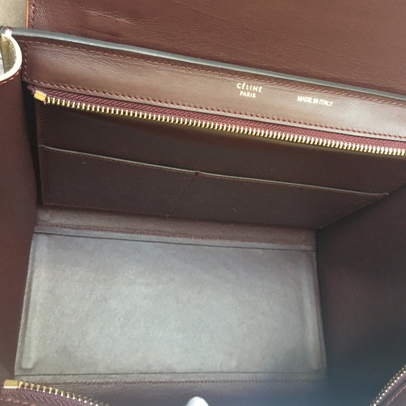 SOLD!! CELINE Tri-Color Leather Medium Trapeze - Picture 4 of 8