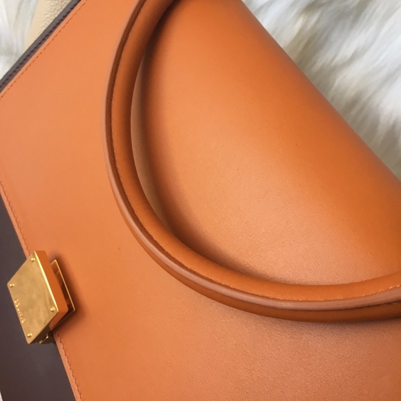 SOLD!! CELINE Tri-Color Leather Medium Trapeze - Picture 6 of 8