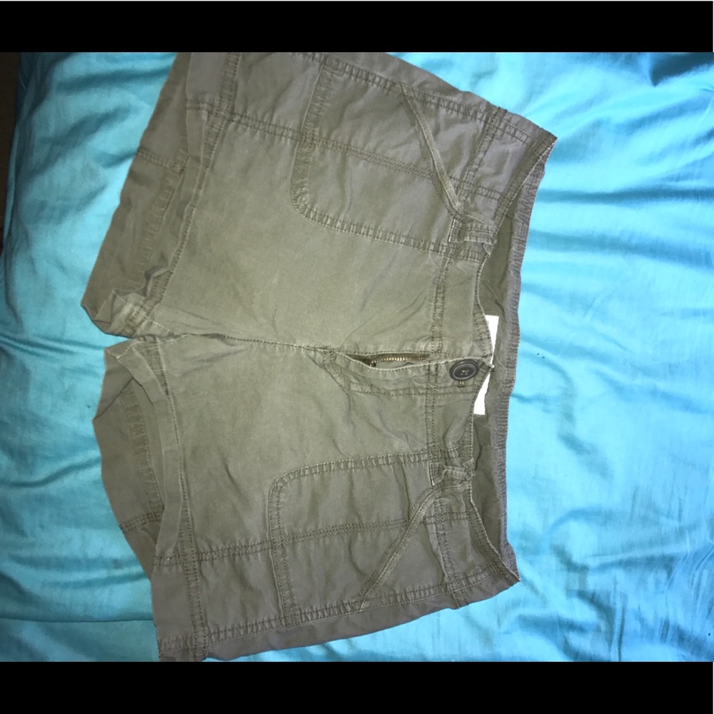 Olive green shorts