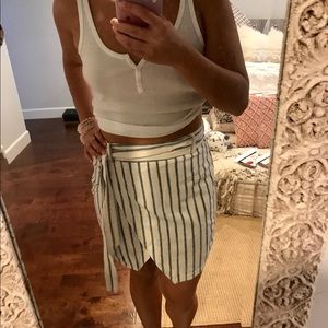 Madewell striped cotton skirt