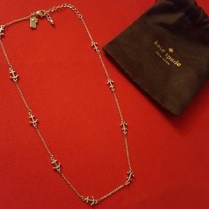 Kate Spade silver anchor necklace