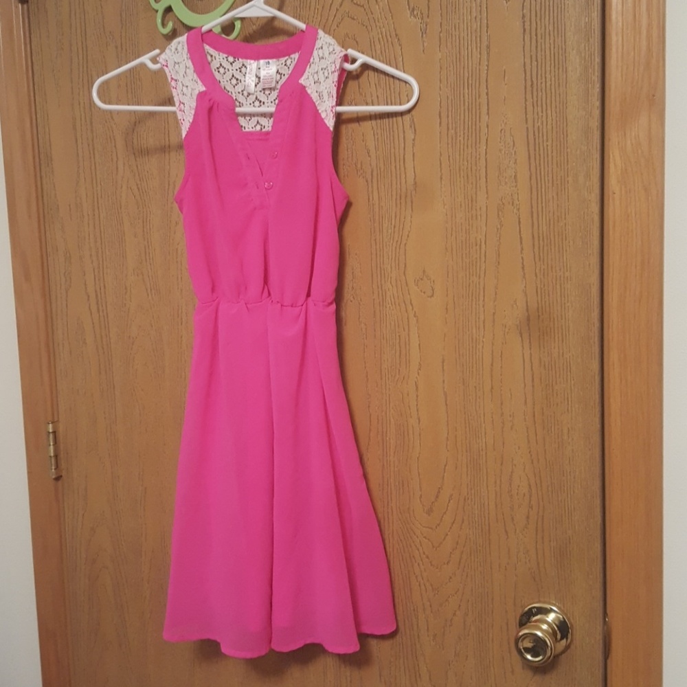 Pink dress girls size 10