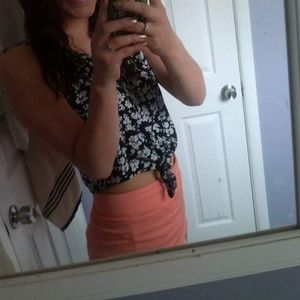 Forever 21 Floral Printed Crop Top