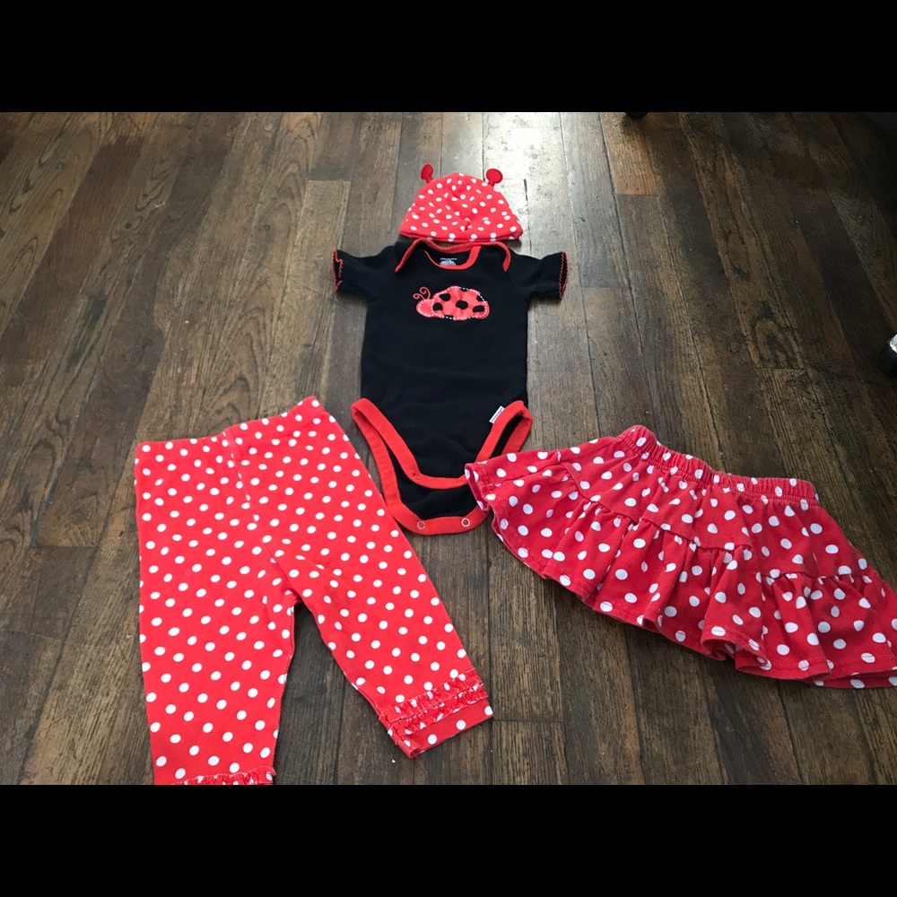 Like new Gerber's Ladybug outfit
