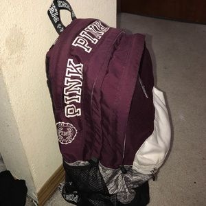 Pink campus backpack